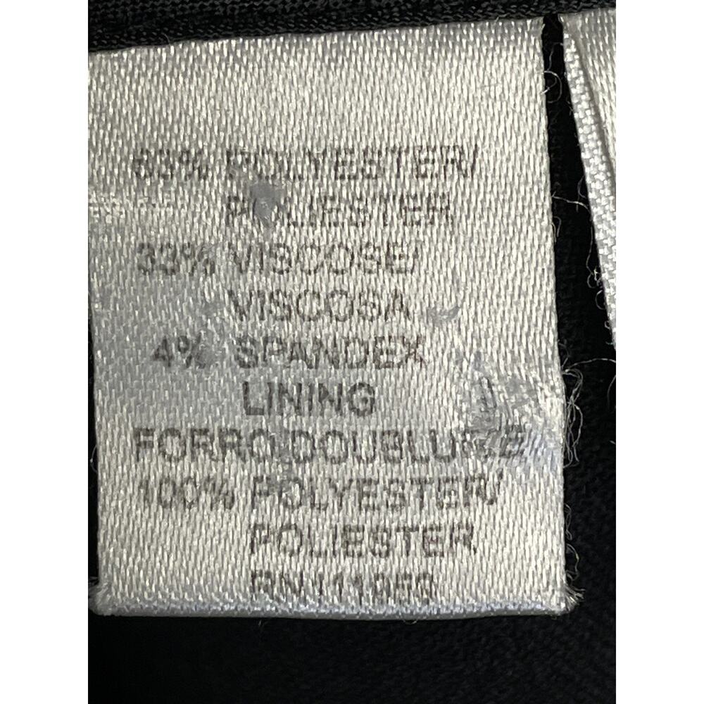 Atelier Womens 10‎ Black Straight Leg Dress Pants High Rise Lined Stretch Career - Picture 10 of 14
